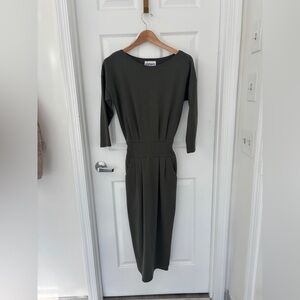 Sisters French Terry 100% Cotton dress•Minimalist •cotttagecore•neutral•small